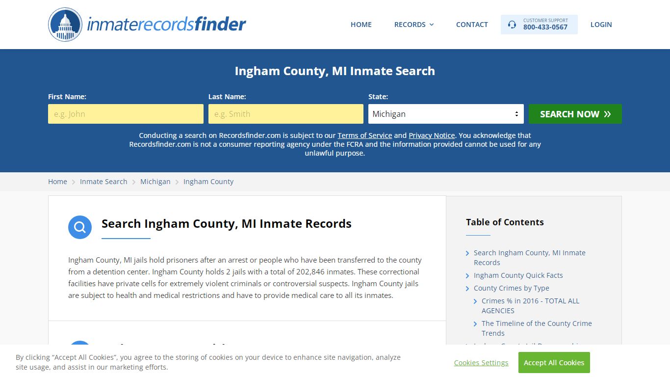 Ingham County, MI Inmate Lookup & Jail Records Online