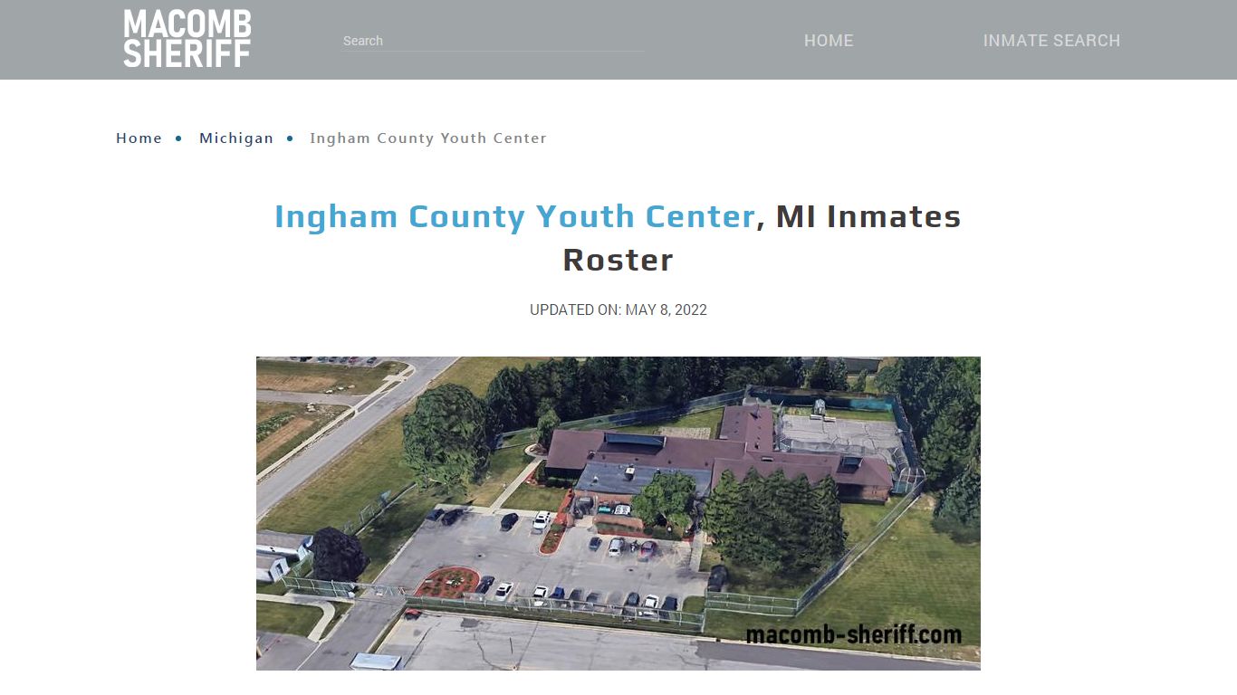 Ingham County Youth Center, MI Jail Roster, Name Search